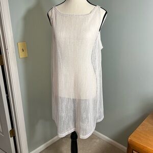 La Blanca White Mesh Cover-Up